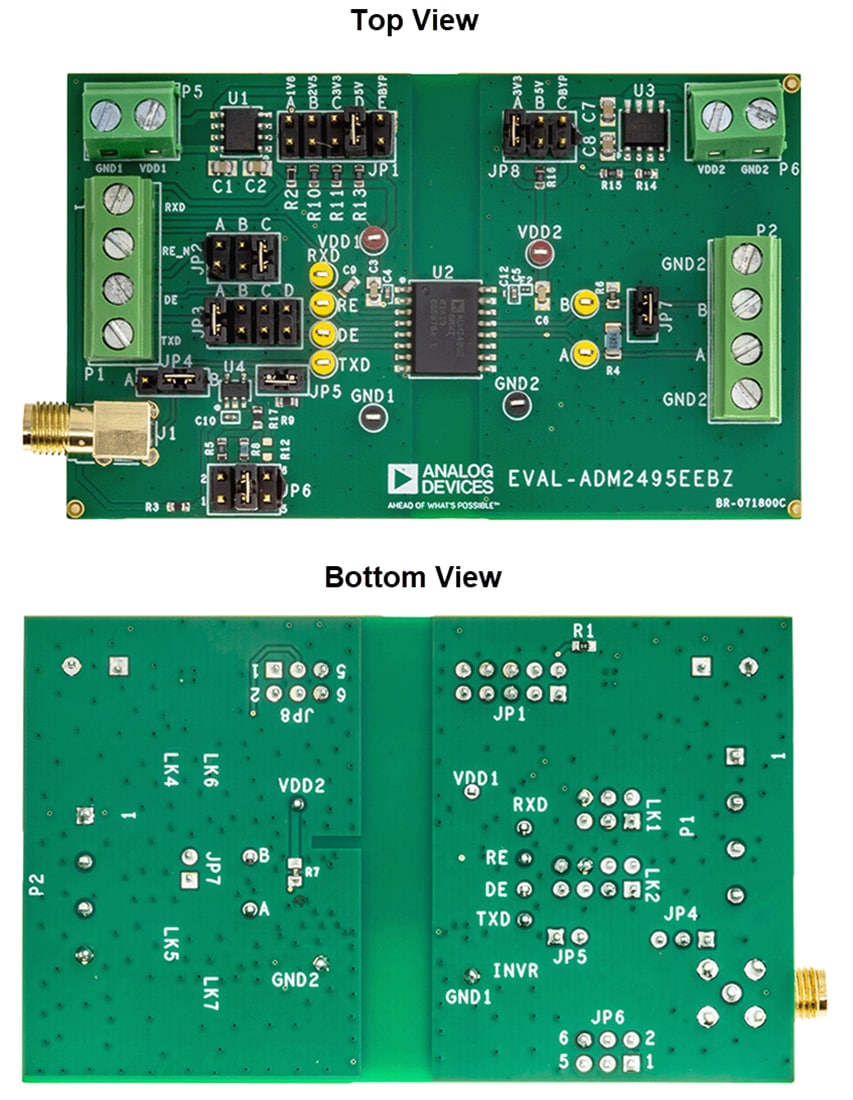 Plan mécanique - Analog Devices Inc. Carte d'évaluation EVAL-ADM2495EEBZ pour ADM2495E