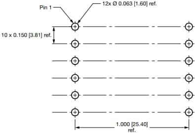 Schéma du circuit d'application - Vishay / Dale Transformateurs planaires de qualité spatiale SGTPL-28