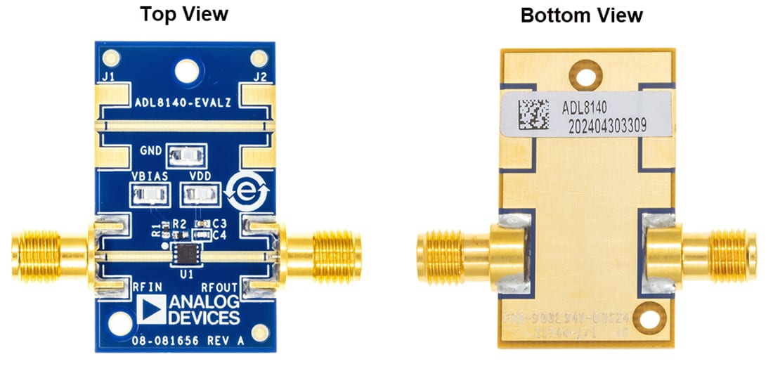 Plan mécanique - Analog Devices Inc. Carte d'évaluation ADL8140-EVALZ pour ADL8140