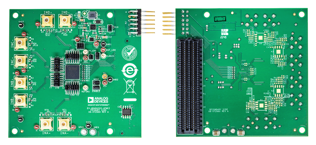Analog Devices Inc. cartes EV-ADAQ4370, EV-ADAQ4380, etEV-ADAQ4381 
