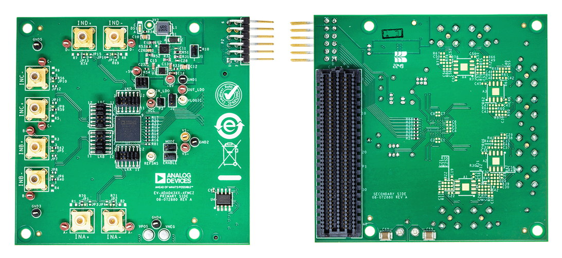 Analog Devices Inc. cartes EV-ADAQ4370, EV-ADAQ4380, etEV-ADAQ4381 