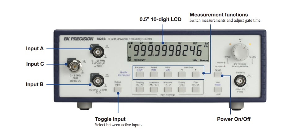 B&K Precision 1820B Portable Bench Universal Frequency Counters