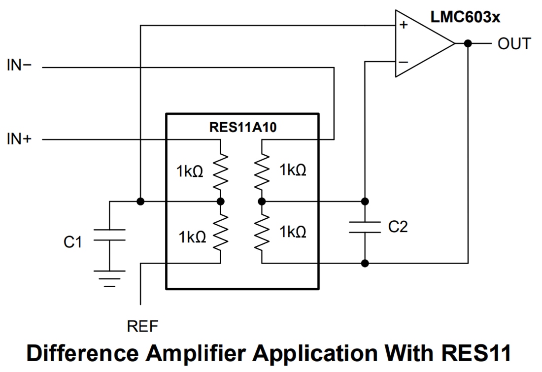 Schéma du circuit d'application - Texas Instruments Amplis op CMOS faible puissance LMC603x/LMC6035-Q1