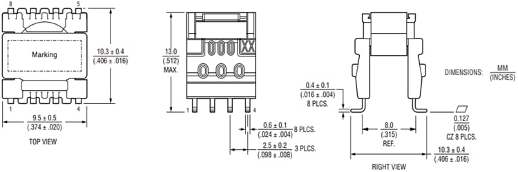 Bourns Transformateur Flyback HVMA03F40C-ST10S