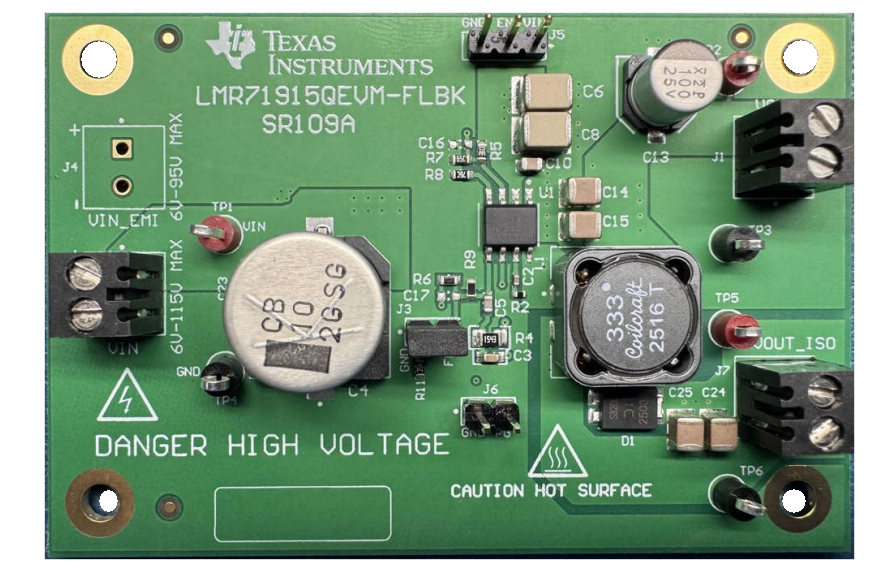 Texas Instruments Module d’évaluation du convertisseur Fly-Buck™ LMR71915EVM-FLBK