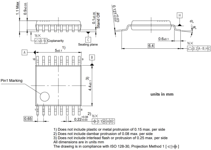Plan mécanique - Infineon Technologies Capteur de position inductif XENSIV™ TLE4802