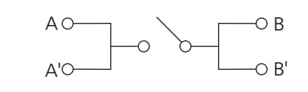 Schéma du circuit d'application - Panasonic Electronic Components Commutateurs tactiles 2,6 mm × 1,6 mm EVP-BB