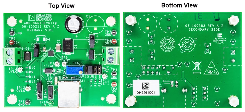 Plan mécanique - Analog Devices / Maxim Integrated Kit d'évaluation ADPL8661xEVKIT
