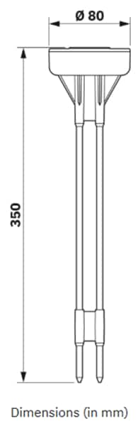 Plan mécanique - Phoenix Contact Capteur d’humidité du sol PMD EM M-30 LR