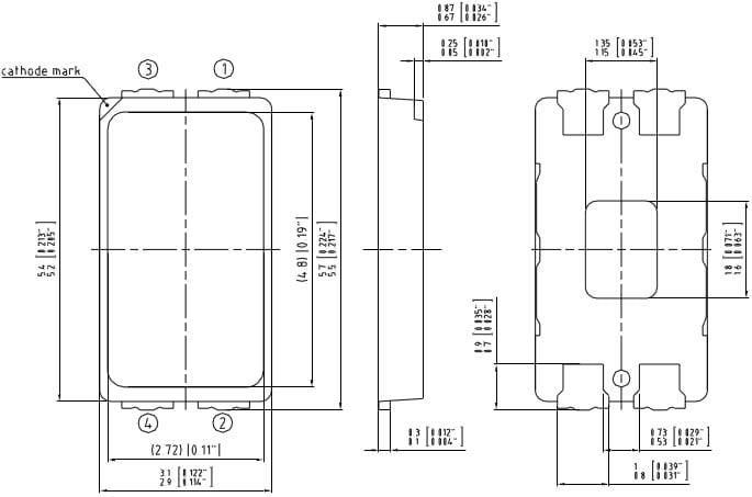 Dimensions du boîtier Dimensions du boîtier