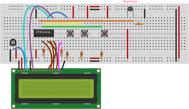 Breadboard of the project