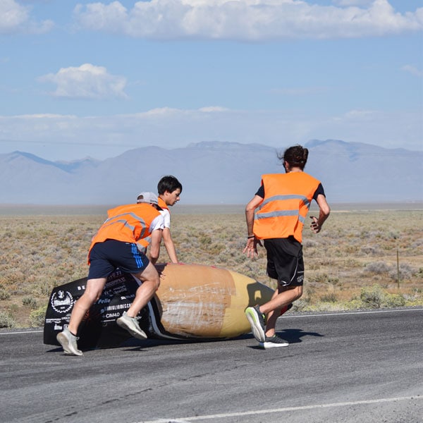 Policumbent car and team